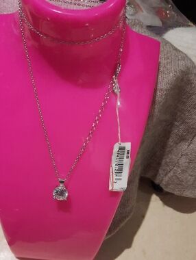 NWT AUTHENTIC CRISLU WEDDING 2CTTW SOLITARE NECKLACE SOLID STERLING SILVER